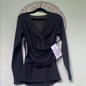 Women's Black Long Sleeve Top